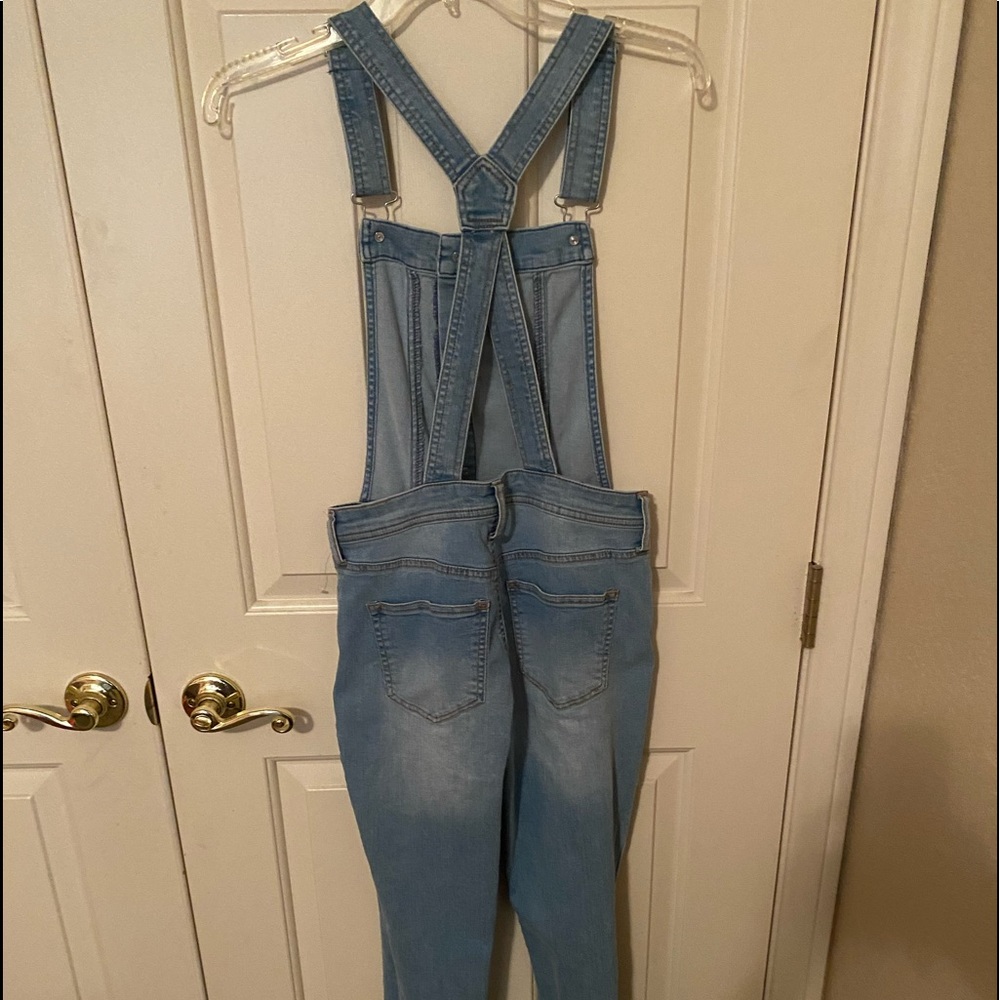 Celebrity Pink Distressed Denim Overall Size S - Picture 2 of 12